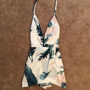 White floral summery romper!